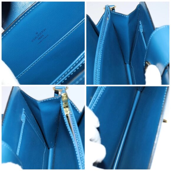 LOUIS VUITTON Epi Capuchin Shoulder Bag Blue - Picture 15 of 16